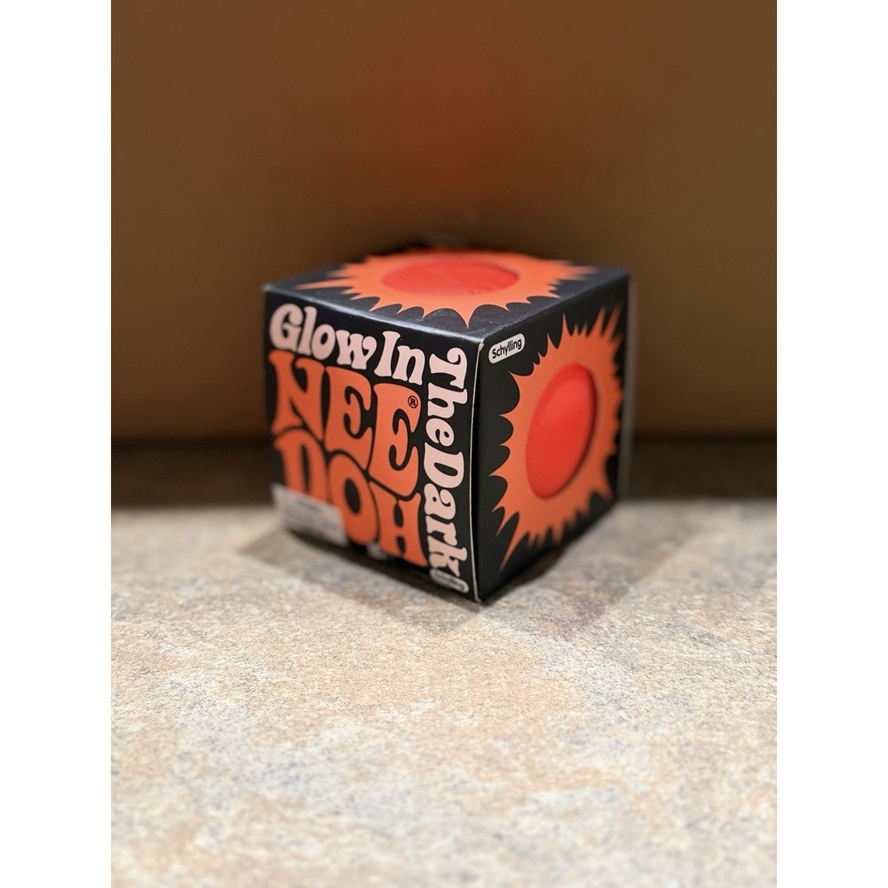 NeeDoh Glow in the Dark (Orange) - Authentic - NEW